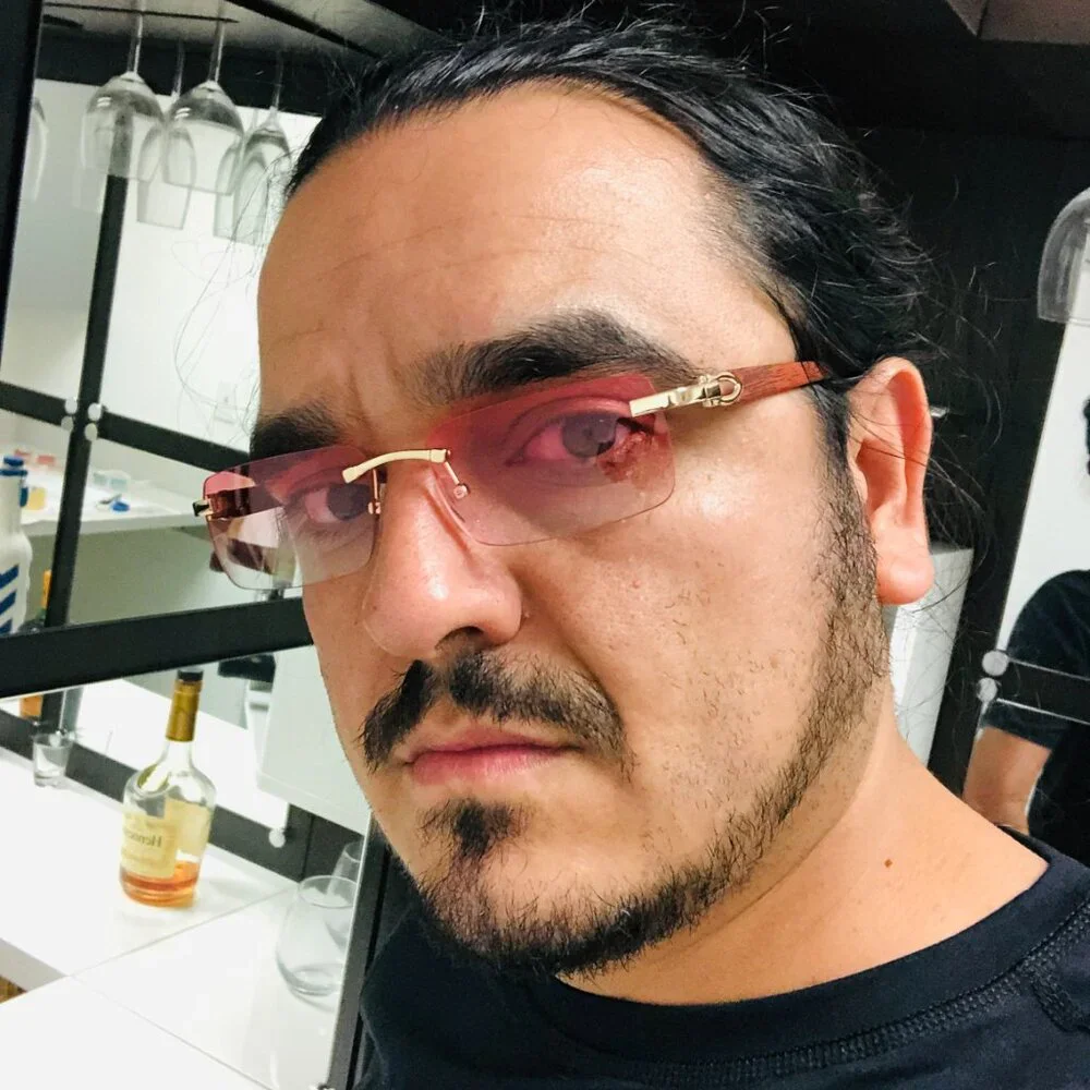Women Men Sunglasses Pink Rimless Luxury Retro Shades Gold Metal Lentes Gafas‎